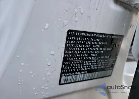 2023 Volkswagen Tiguan Se z USA, uszkodzony, nr VIN 3VVMB7AX9PM025665